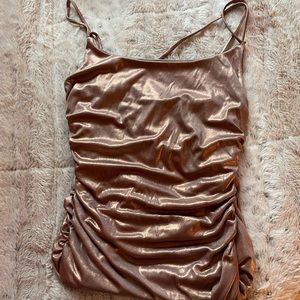 CUTE HOCO Size medium shiny bodycon ruched dress